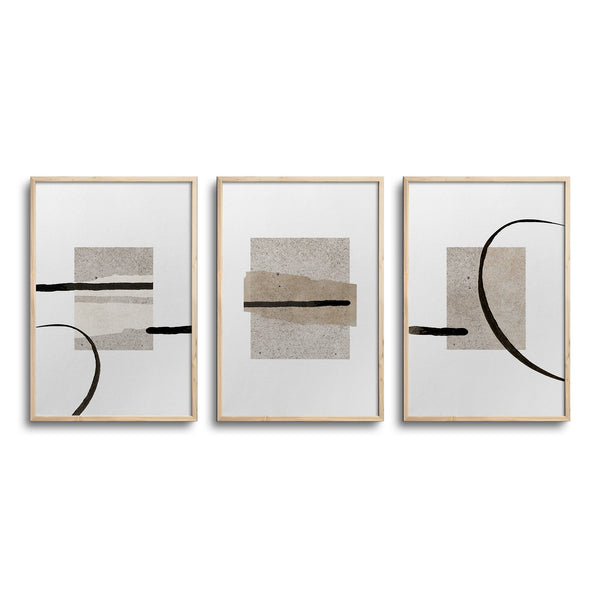 Japandi Triptychs n. 111
