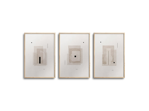 Japandi Triptychs n. 36