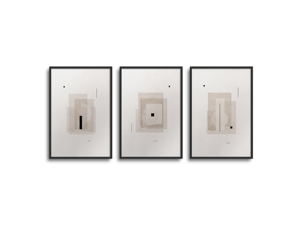 Japandi Triptychs n. 36