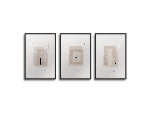 Japandi Triptychs n. 36