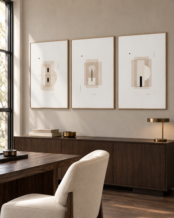 Japandi Triptychs n. 43